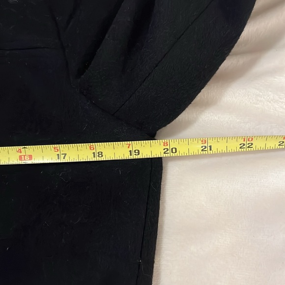 J jill Wool Blend Black Double Breasted Pea Coat Sz S - Picture 8 of 11